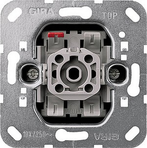 Вставка кнопочного 1-полюсного выключателя с переключающим контактом
10 А / 250 В~ ― GIRA shop