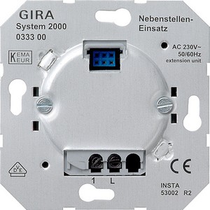 System 2000
Вставка дополнительного
устpойства ― GIRA shop