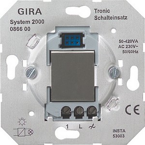 System 2000
Вставка выключателя Tronic 50-420 Вт ― GIRA shop