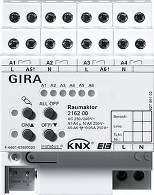 Instabus KNX/EIB
Многофункциональное
исполнительное устpойство, REG plus-типа ― GIRA shop