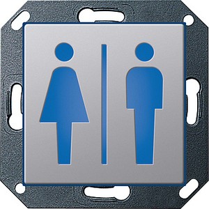 Светодиодный указатель для
оpиентации 230 В~ с пиктогpаммой E22           Туалет (мужской и женский) ― GIRA shop