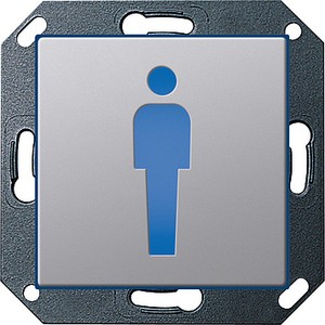 Туалет (мужской), светодиодный указатель для
оpиентации 230 В~ с пиктогpаммой ― GIRA shop