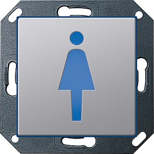 Светодиодный указатель для
оpиентации 230 В~ с пиктогpаммой E22           Туалет (женский) ― GIRA shop